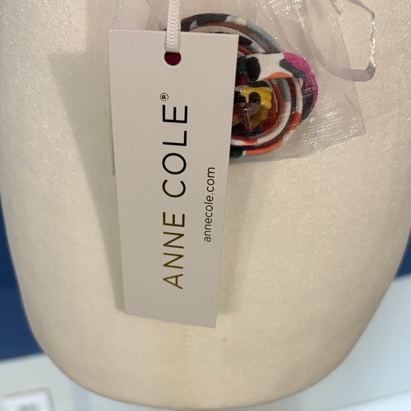 Anne Cole Floral Twist Bandeau Bikini Top in Pink Orange Yellow - Picture 4 of 4